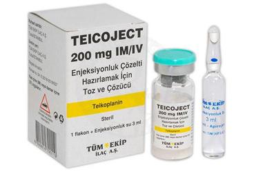 TEICOJECT 200 MG IM/IV ENJEKSIYONLUK COZELTI HAZIRLAMAK ICIN TOZ VE COZUCU